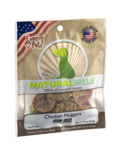 Loving Pets Natural Value Chicken Nuggets - 1.5 oz