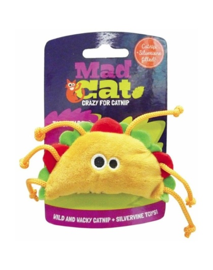 Mad Cat Tabby Taco Cat Toy - 1 count