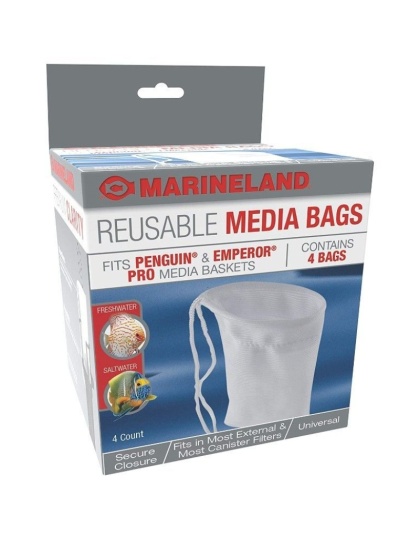 Marineland Reusable Universal Media Bags - 4 count