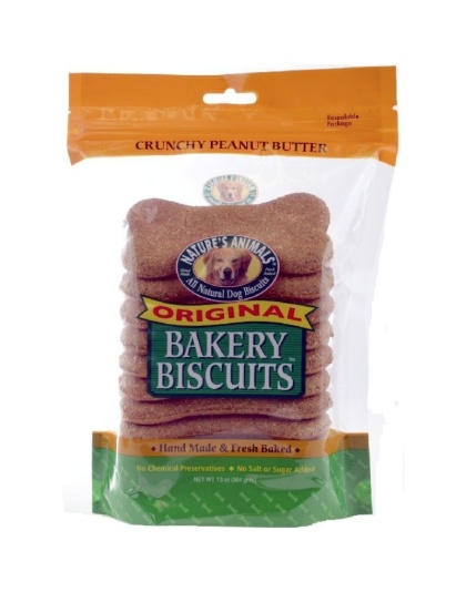 Natures Animals Orihinal Bakery Buscuits Crunchy Peanut Butter - 13 oz