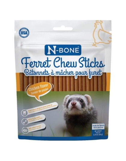 N-Bone Ferret Chew Sticks Chicken Recipe - 3.74 oz