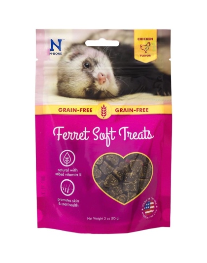 N-Bone Ferret Soft Treats - Chicken Flavor - 3 oz