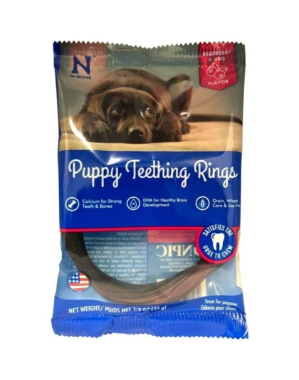 N-Bone Puppy Teething Ring Blueberry Flavor  - 1 count