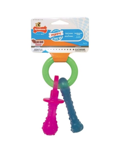 Nylabone Puppy  Chew Teething Pacifier - X-Small