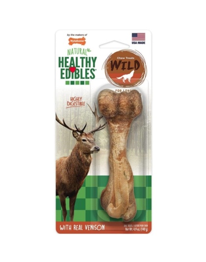 Nylabone Healthy Edibles Wild Chew Bone - Venison - Large - 1 Pack