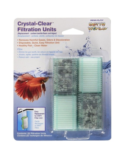 Penn Plax Smallworld Replacement Filtration Units - 2 Pack