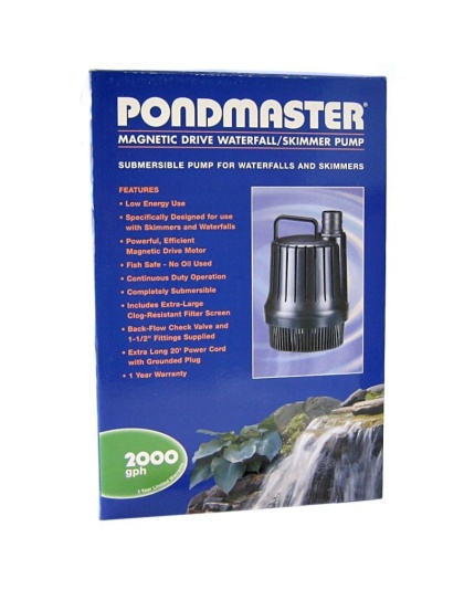 Pondmaster Magnetic Drive Waterfall Pump - 2,000 GPH