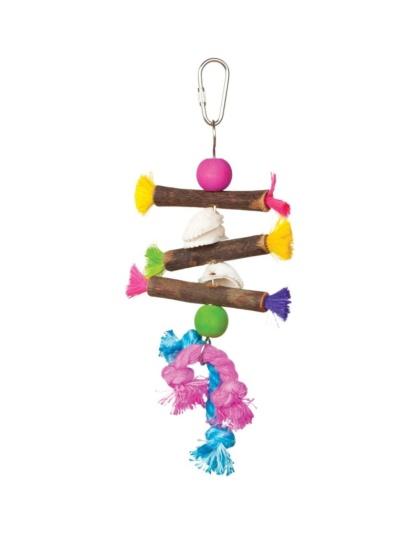 Prevue Tropical Teasers Shells and Sticks Bird Toy - 1 count