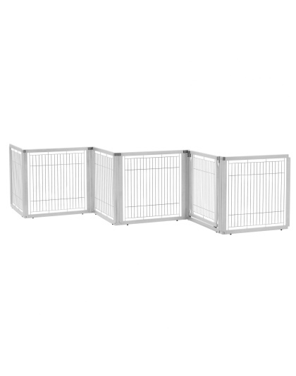 Richell Convertible Elite 6 Panel Pet Gate - Origami White