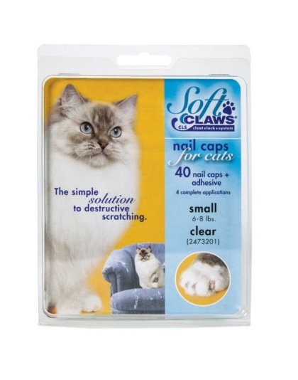 Soft Claws Nail Caps for Cats Clear - Small