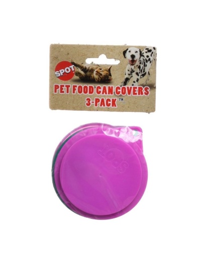 Spot Petfood Can Covers - 3 Pack - 3.5" Diameter Lids