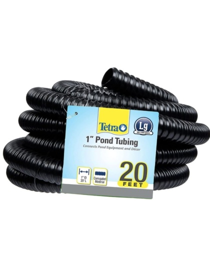 Tetra Pond Pond Tubing - Black - 20' Long x 1" Diameter