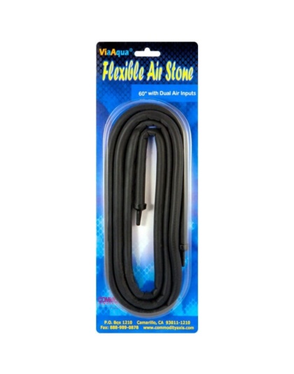 Via Aqua Flexible Dual Input Air Stone 59"  - 1 count