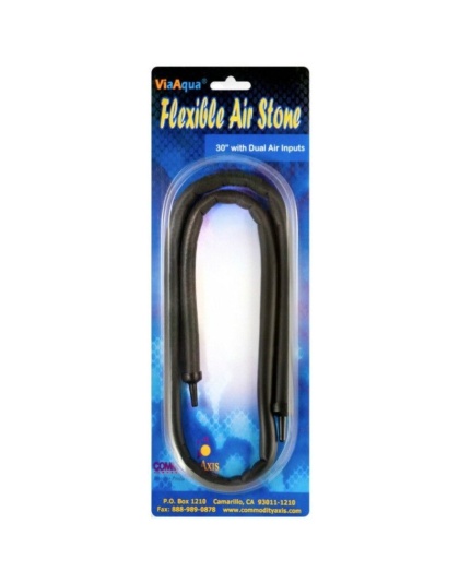 Via Aqua Flexible Dual Input Air Stone 30"  - 1 count