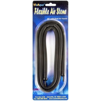 Via Aqua Flexible Dual Input Air Stone 48"  - 1 count