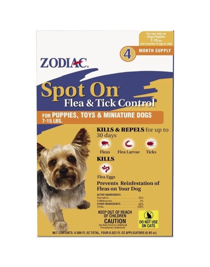 Zodiac Flea and Tick Control Drops - 4 count