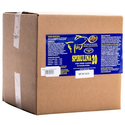 Zoo Med Spirulina 20 Flakes Fish Food - 10 lbs