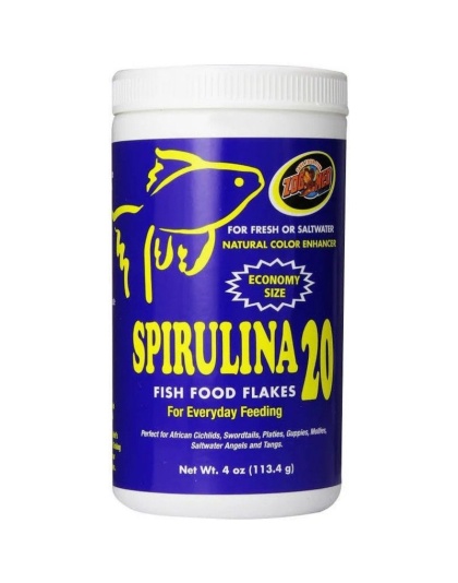 Zoo Med Spirulina 20 Flakes Fish Food - 4 oz