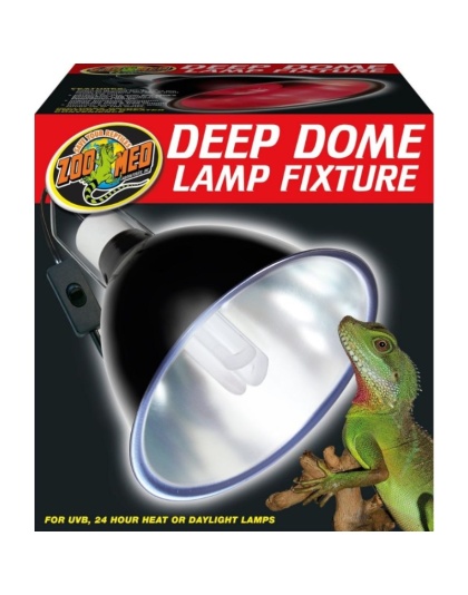 Zoo Med Deep Dome Lamp Fixture - Black - 160 Watts