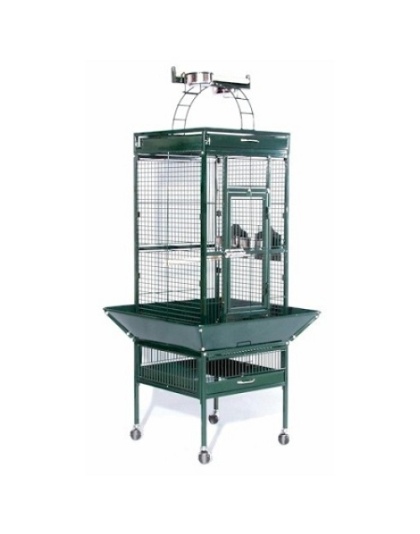 Small Wrought Iron Select Bird Cage - Sage Green