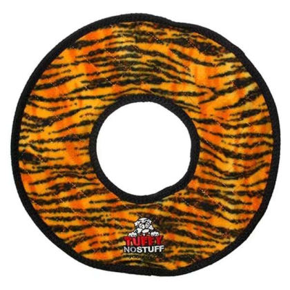 Orange & Black - Tuffy No Stuff Mega Ring Tiger - mega