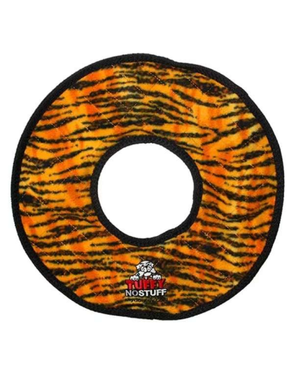 Orange & Black - Tuffy No Stuff Mega Ring Tiger - mega