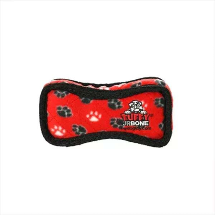 Red - Tuffy Jr Bone2 Red Paw - Junior