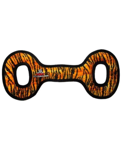 Orange & Black - Tuffy Mega Tug Oval - Mega