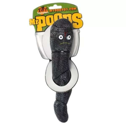 Black - Silly Squeaker MrPoops - large