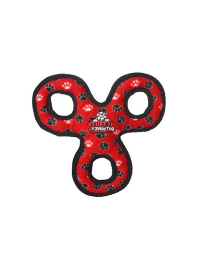 Red - Tuffy Jr 3WayTug Red Paw - Junior