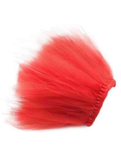 Red - Red Christmas Dog Tutu Skirt (Medium) - Medium