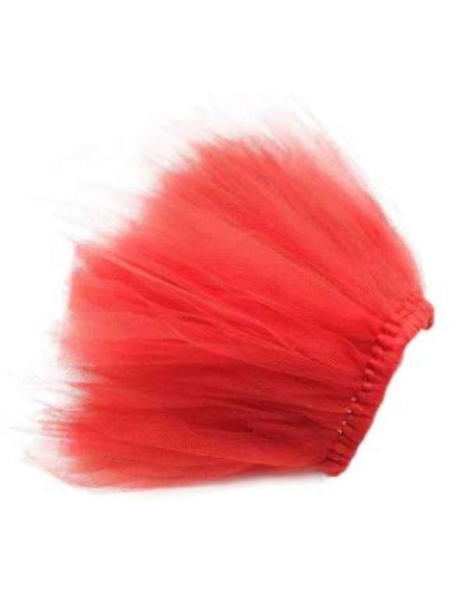 Red - Red Christmas Dog Tutu Skirt (Medium) - Medium