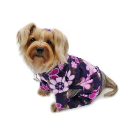 Violet - Midnight Garden Fleece Turtleneck Pajamas - Small