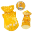 Yellow - Polka Dots & Daisies Raincoat with Cotton Lining - S