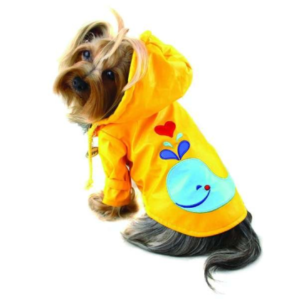 Splashing Whale Raincoat with Cotton Lining - Medium