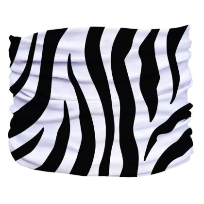 White,Black - Zebra Pup Scruff - Large