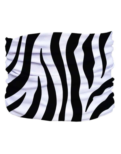 White,Black - Zebra Pup Scruff - Large