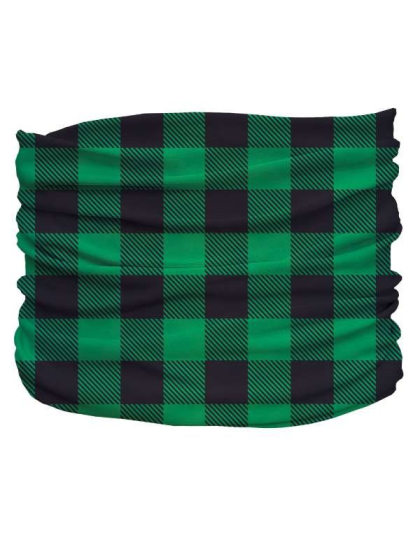 Green - Buffalo Plaid Pup Scruff - Large