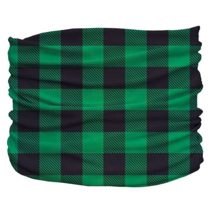 Green - Buffalo Plaid Pup Scruff - Small