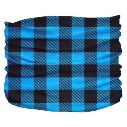 Blue - Buffalo Plaid Pup Scruff - Large