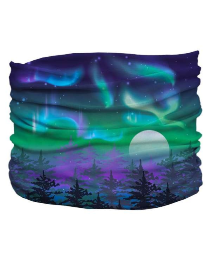 Blue,Green,Purple - Northern Lights Pup Scruff - 2XL