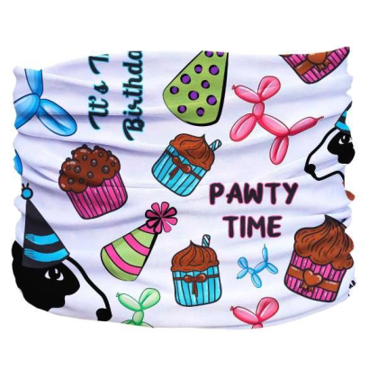 Multi - Birthday Pawty Pup Scruff - 2XL