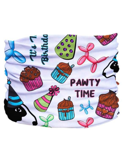 Multi - Birthday Pawty Pup Scruff - 2XL