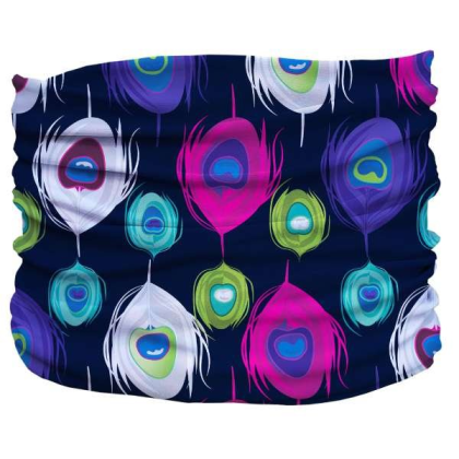 Multi - Peacock Splash Pup Scruff - 2XL