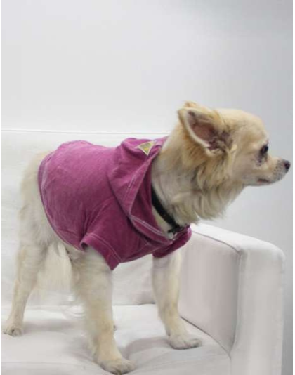 Magenta - Doggy Hoodie French Terry - Large