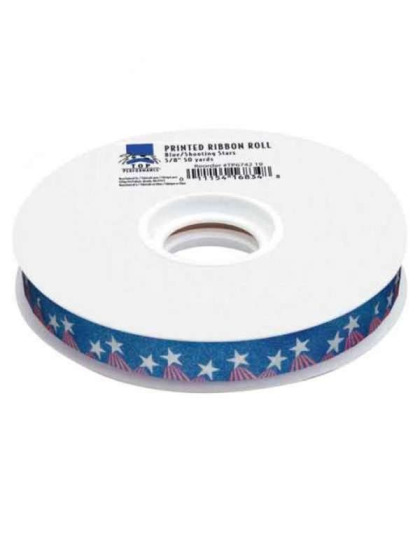 Shooting Stars - 50-Yard Printed Ribbon Rolls - 50 Yards