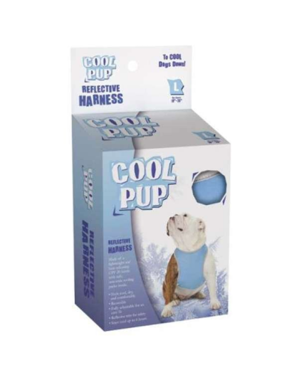 Blue - Cool Pup Reflective Harnesses  - Large