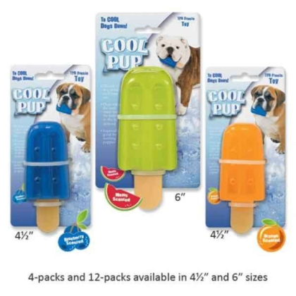 Blue - Cool Pup Toy  Popsicle - Large