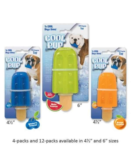 Blue - Cool Pup Toy  Popsicle - Large