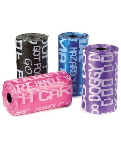 Grafitti - Clean Go Pet Waste Bags 8 Rolls Grafitti